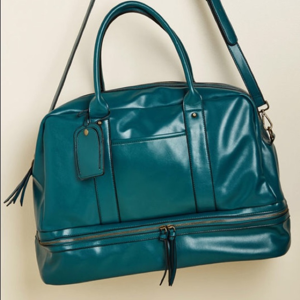 Teal weekend bag